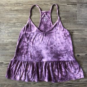 American Eagle soft & sexy boho marbled tie dye racer back tank top